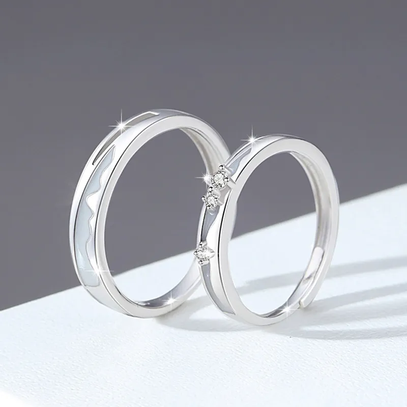 FOREVER MELODY 925 Sterling Silver Rings Unisex-6