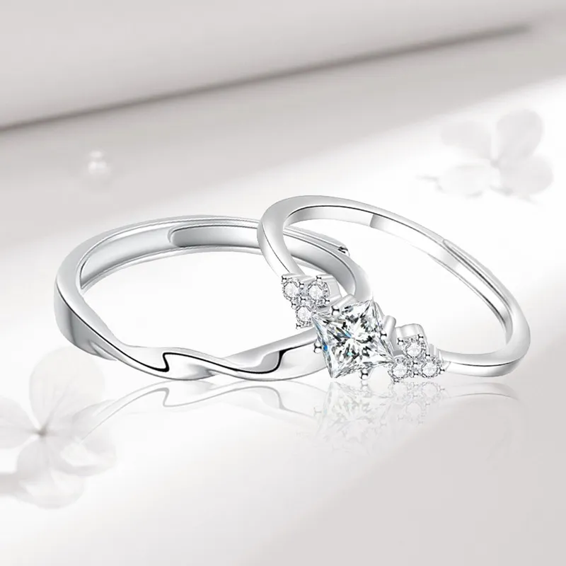FOREVER MELODY Sterling Silver Rings Unisex-3