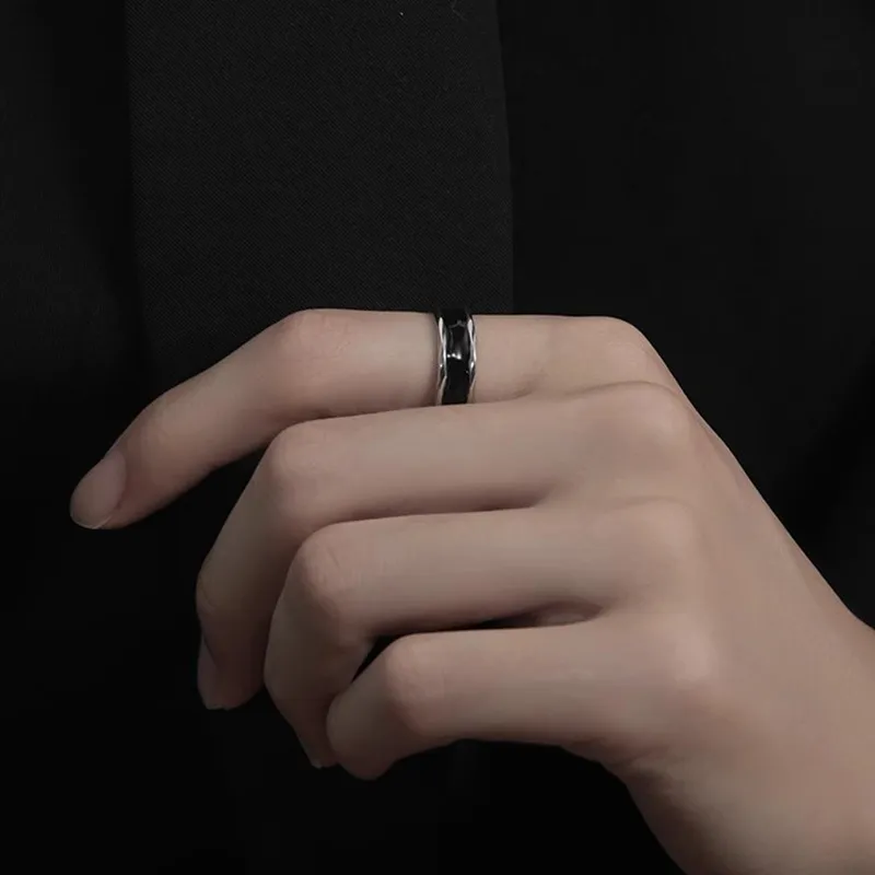 FOREVER MELODY 925 Sterling Silver Rings Men's-2
