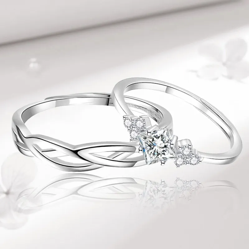 FOREVER MELODY Sterling Silver Rings Unisex-5