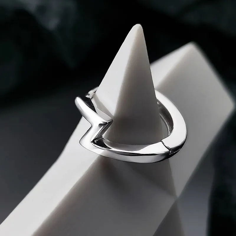 FOREVER MELODY S925 Silver Earrings Men's-4