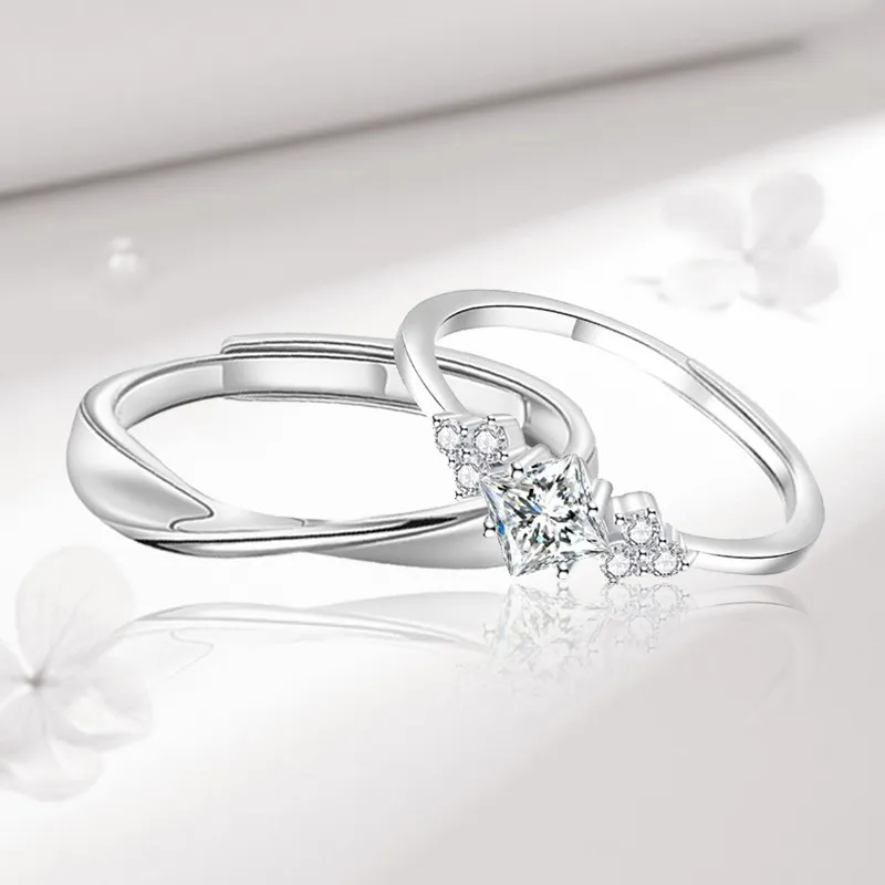 FOREVER MELODY Sterling Silver Rings Unisex-3