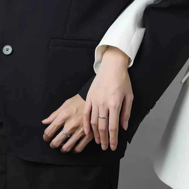 FOREVER MELODY 999 Fine Silver Rings Unisex-6