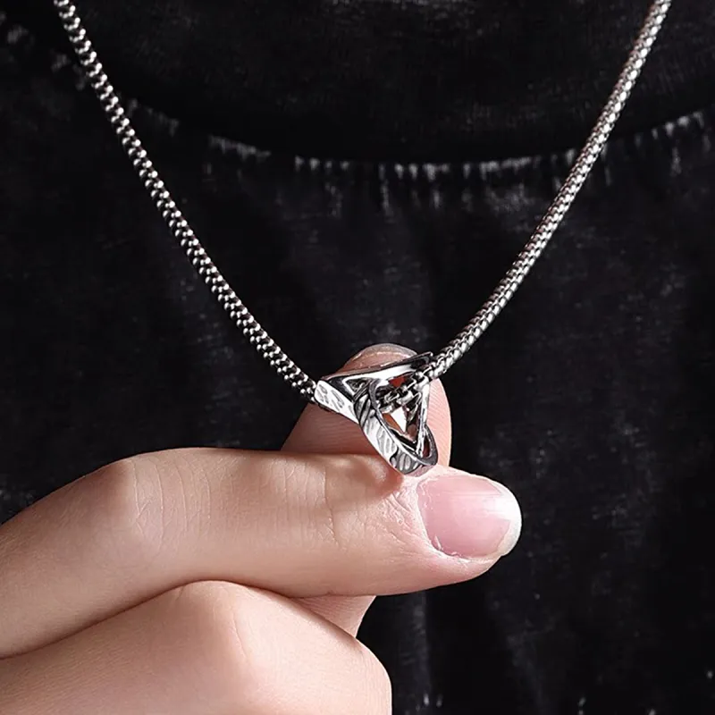 FOREVER MELODY 999 Fine Silver Necklaces Men's-4