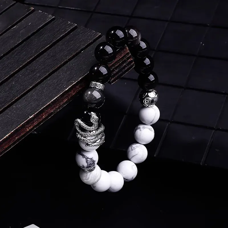 FOREVER MELODY Processing Obsidian Bracelets Unisex-9