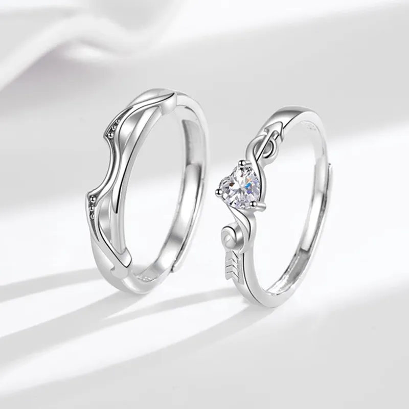 FOREVER MELODY Copper/Zircon Rings Unisex-1