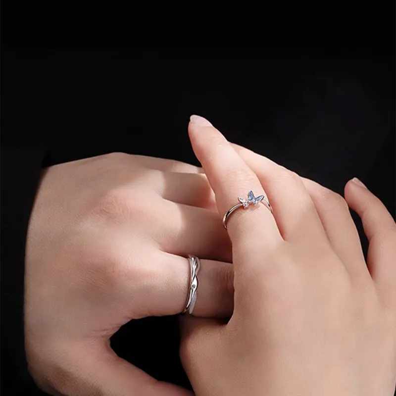 FOREVER MELODY Copper Zircon Rings Unisex-7