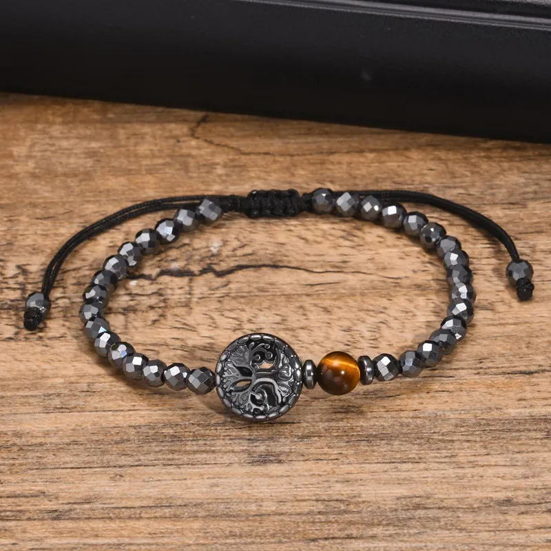 FOREVER MELODY Tiger's Eye Stone Bracelets Unisex-3