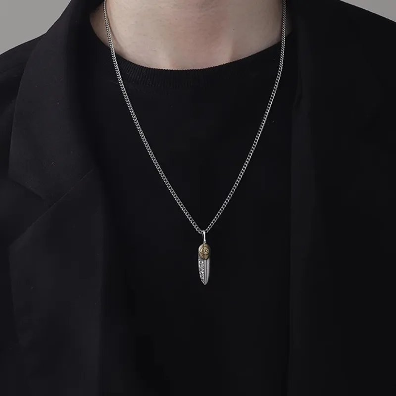 FOREVER MELODY 925 Sterling Silver Necklaces Men's-3