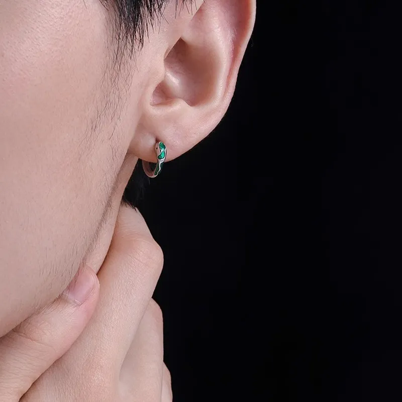 FOREVER MELODY Sterling Silver Earrings Men's-5