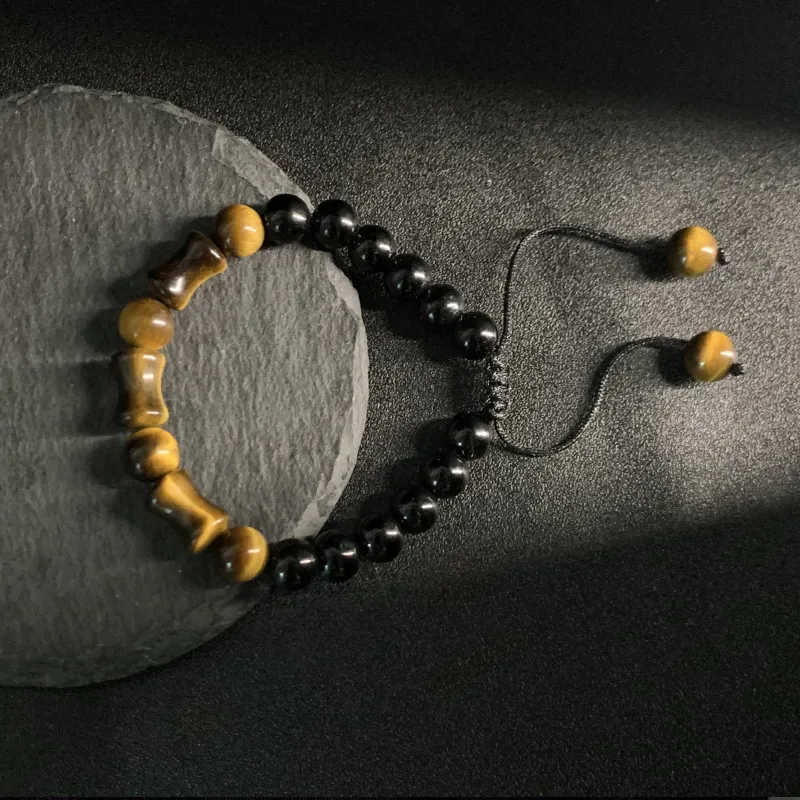 FOREVER MELODY Tiger's Eye Stone Bracelets Unisex-3