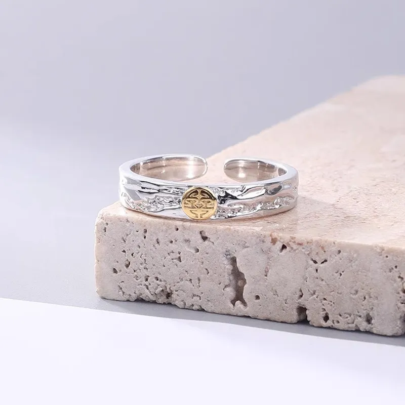 FOREVER MELODY 999 Fine Silver Rings Men's-2