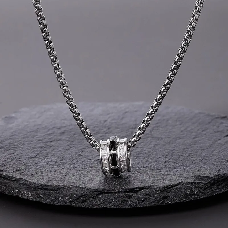 FOREVER MELODY 999 Fine Silver Necklaces Men's-2