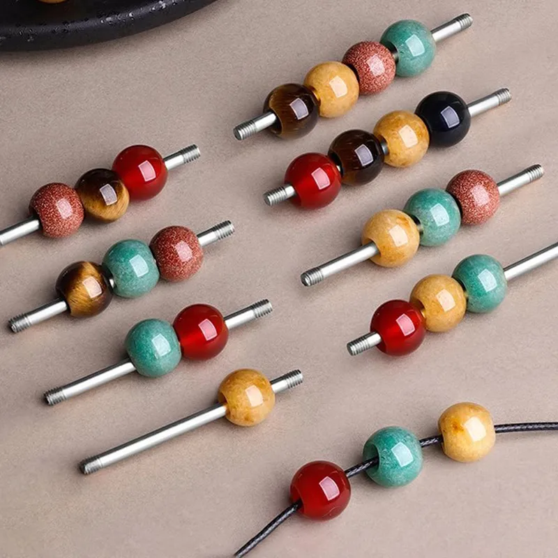 FOREVER MELODY Tiger's Eye Stone Necklaces Unisex-15