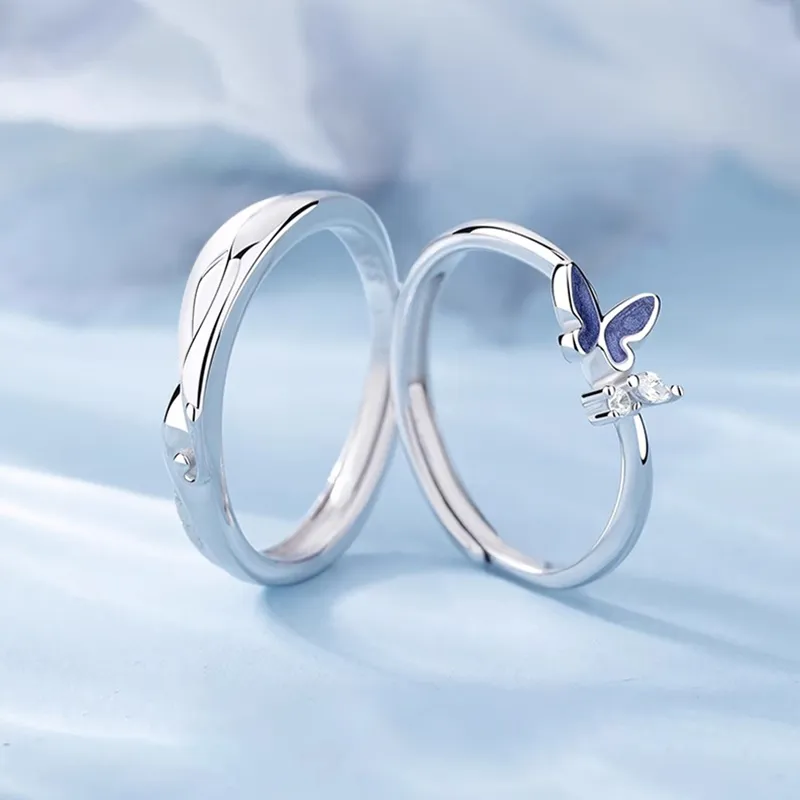 FOREVER MELODY Copper Zircon Rings Unisex-1