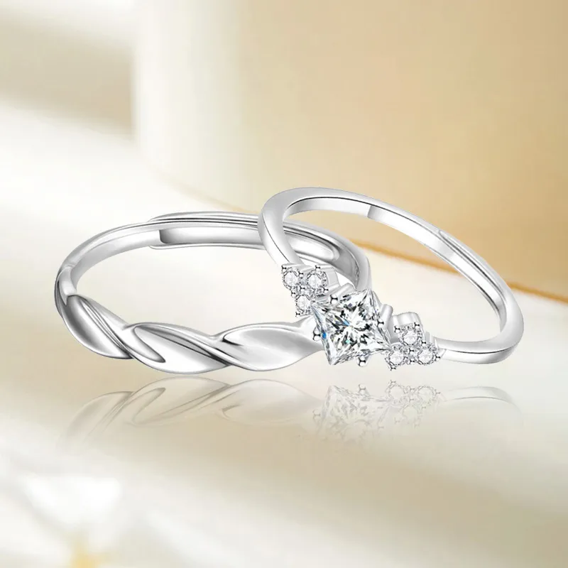 FOREVER MELODY Sterling Silver Rings Unisex-4