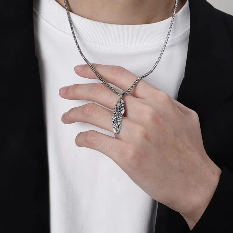 FOREVER MELODY 925 Sterling Silver Necklaces Men's-5