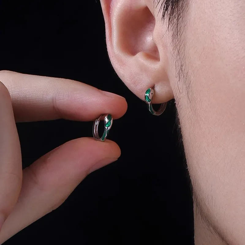 FOREVER MELODY Sterling Silver Earrings Men's-1