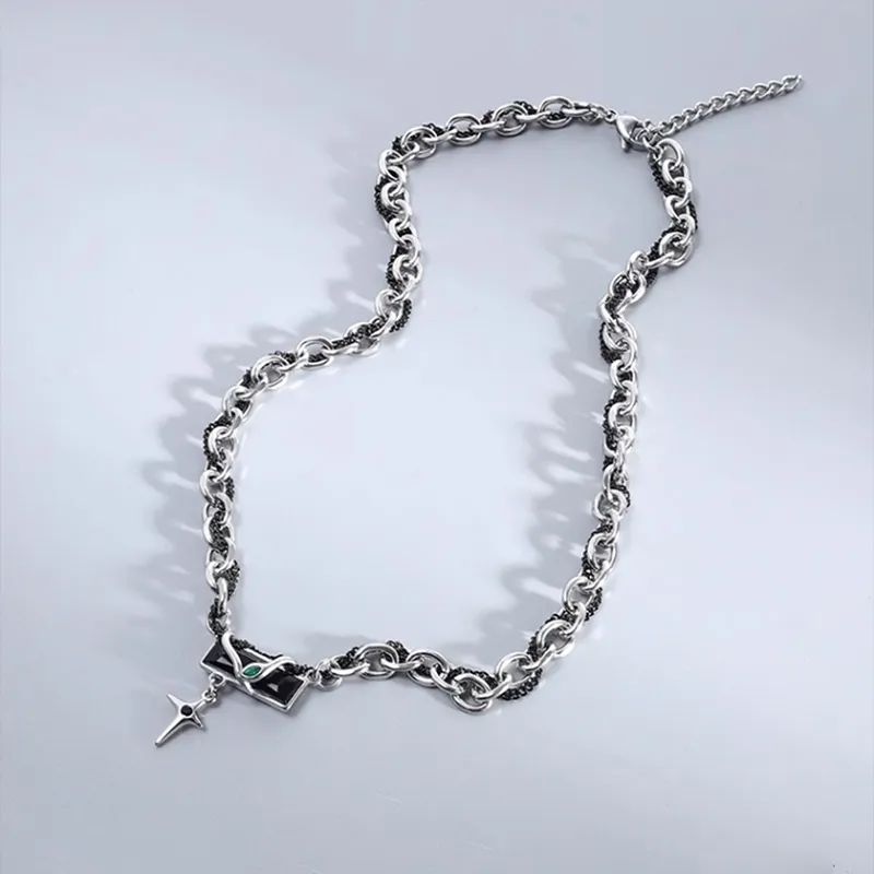 FOREVER MELODY Titanium Steel Necklaces Unisex-1