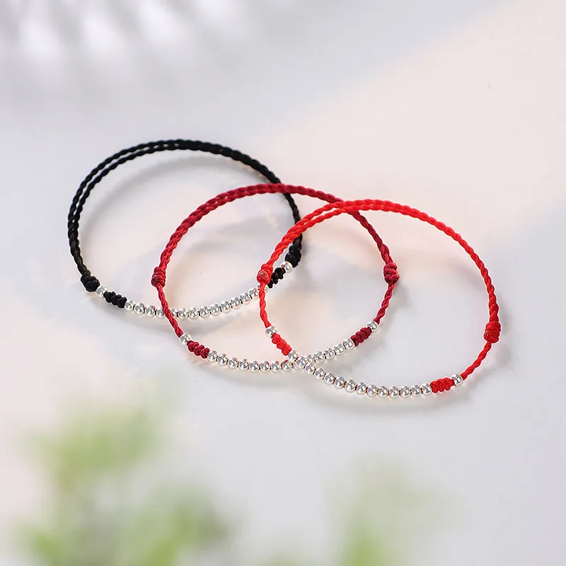 FOREVER MELODY 925 Sterling Silver Rope Bracelets Unisex-2