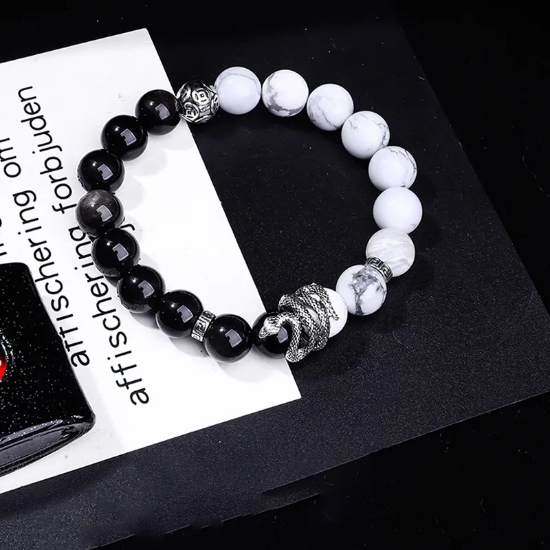 FOREVER MELODY Processing Obsidian Bracelets Unisex-8