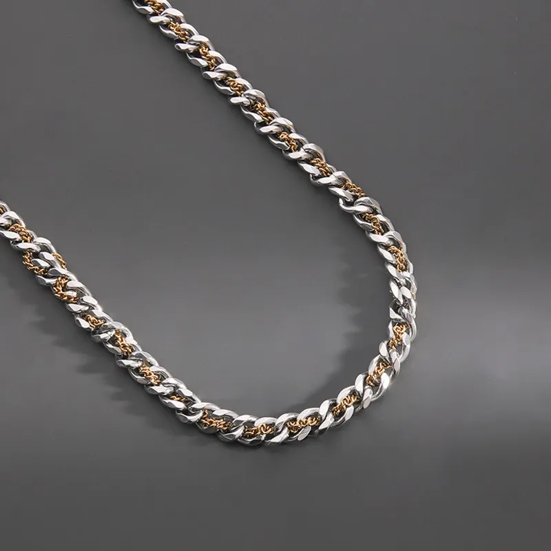 FOREVER MELODY Titanium Steel Necklaces Men's-1