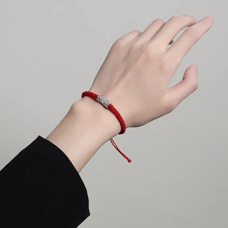FOREVER MELODY 925 Sterling Silver Rope Bracelets Unisex-4