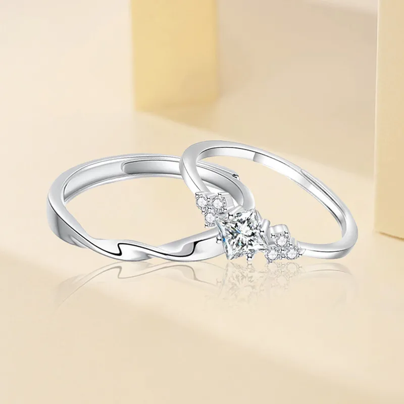 FOREVER MELODY Sterling Silver Rings Unisex-4