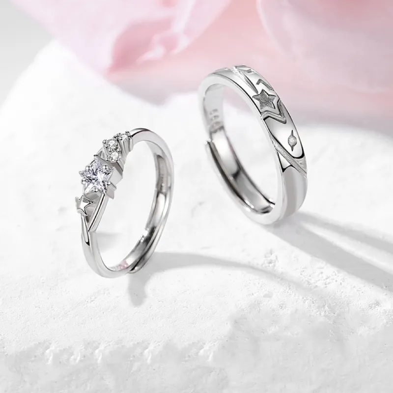 FOREVER MELODY Copper Zircon Rings Unisex-2