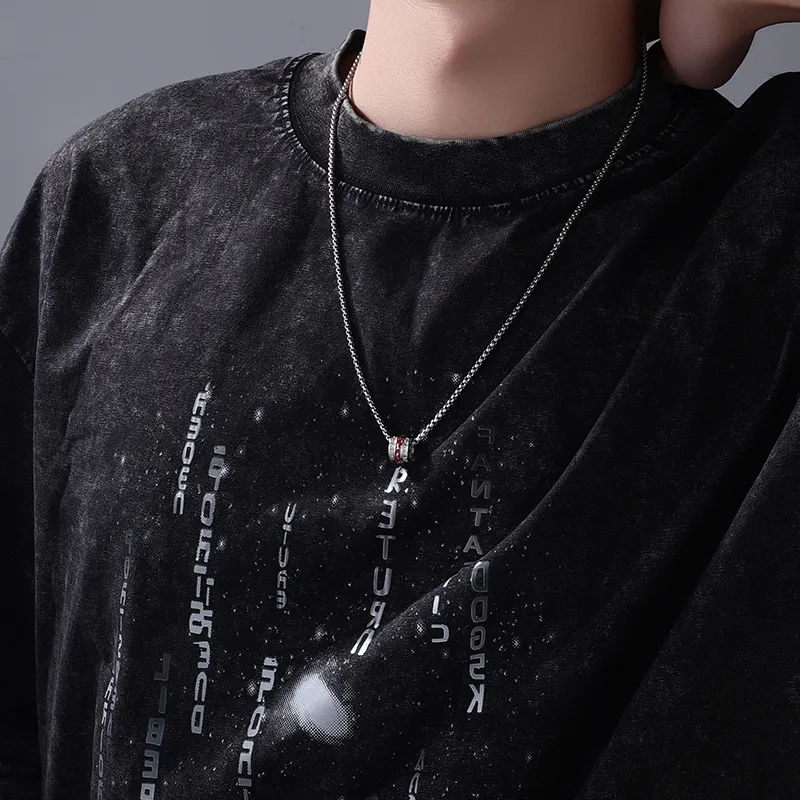 FOREVER MELODY Sterling Silver Necklaces Men's-1