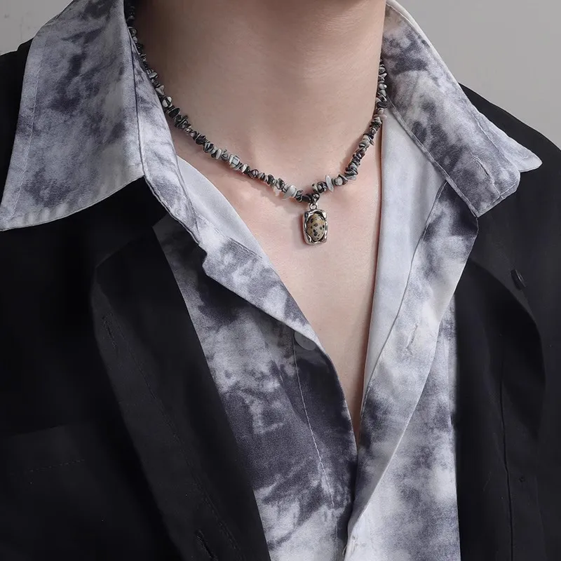 FOREVER MELODY Titanium Steel Necklaces Men's-3