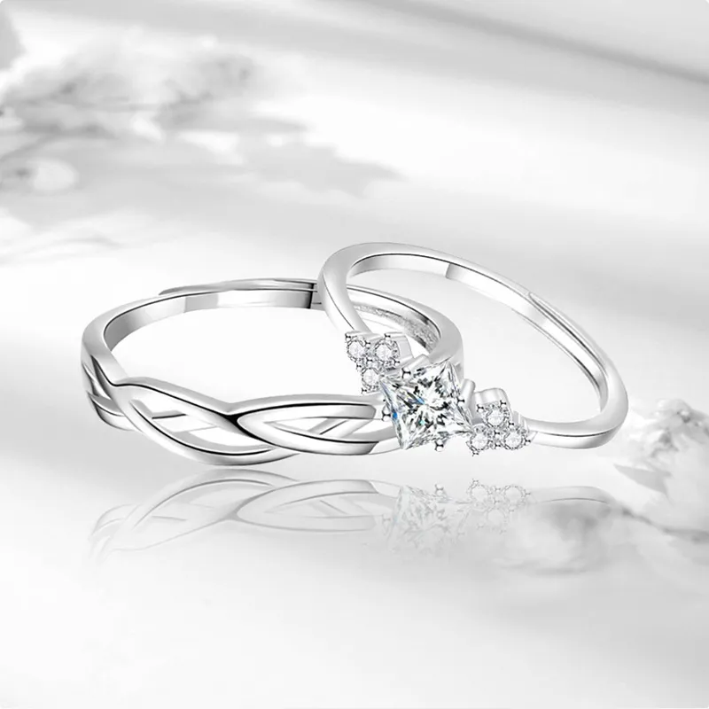 FOREVER MELODY Sterling Silver Rings Unisex-4