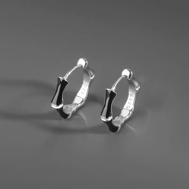FOREVER MELODY S925 Silver Earrings Men's-11