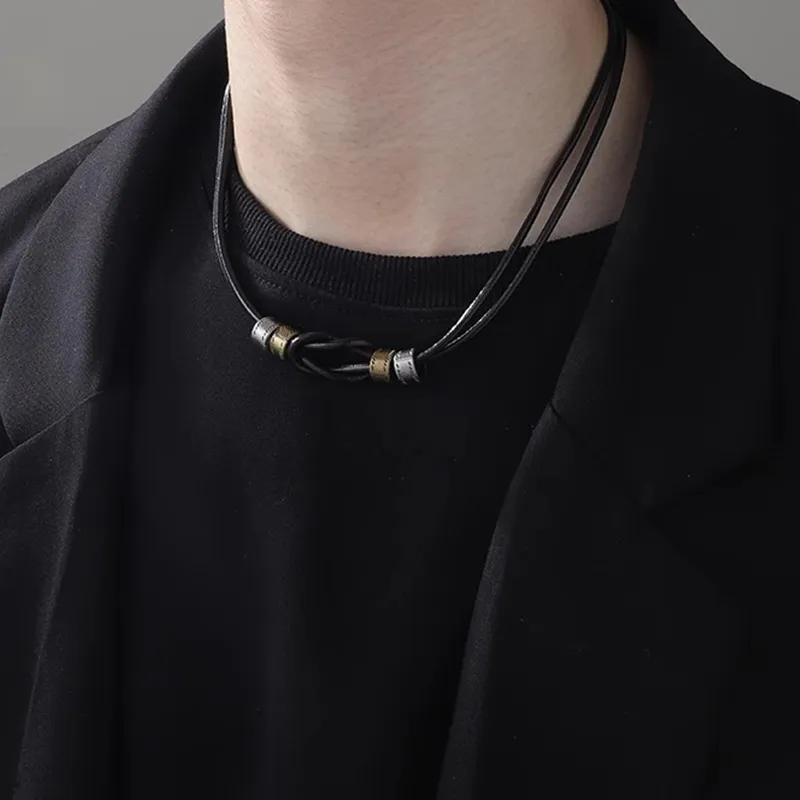 FOREVER MELODY Alloy Necklaces Men's-3