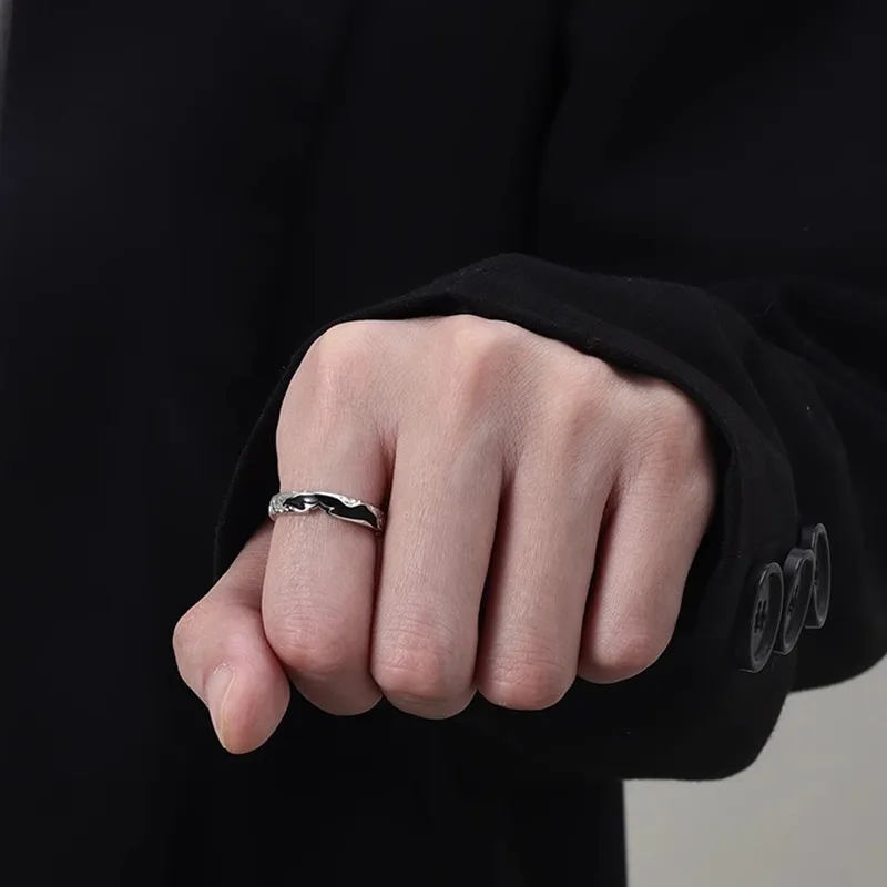 FOREVER MELODY 999 Fine Silver Rings Men's-1