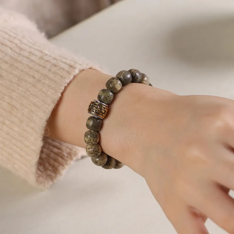 FOREVER MELODY Star Moon Bodhi Seeds Bracelets Men's-1