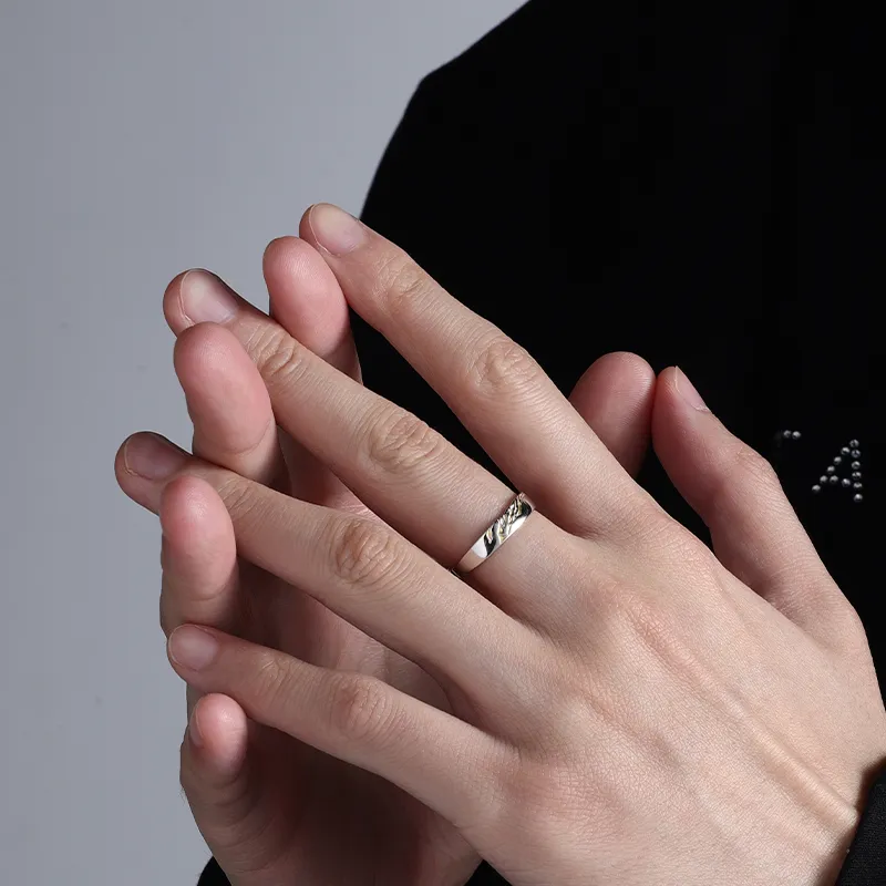 FOREVER MELODY 999 Fine Silver Rings Men's-6