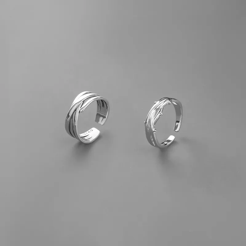 FOREVER MELODY 925 Sterling Silver Rings Men's-1