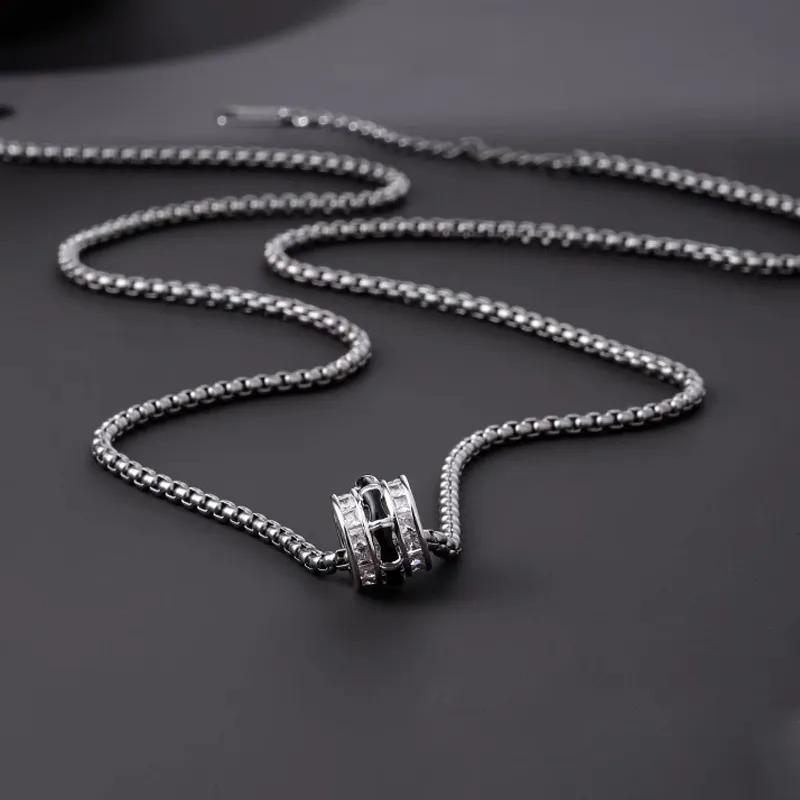 FOREVER MELODY 999 Fine Silver Necklaces Men's-4