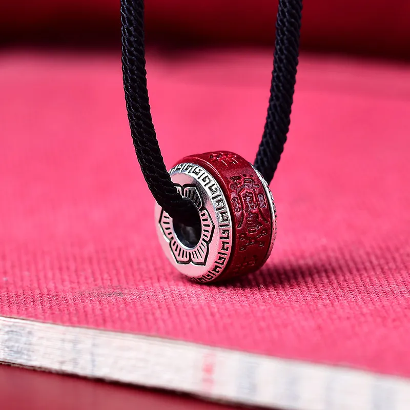 FOREVER MELODY Reconstructed Cinnabar Necklaces Unisex-2