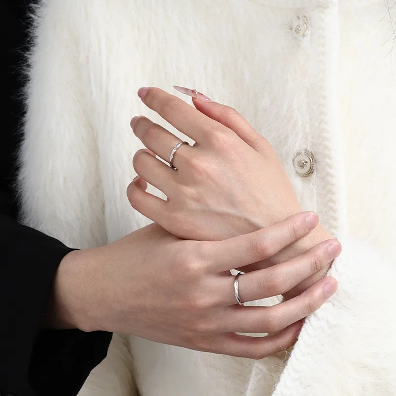 FOREVER MELODY 999 Fine Silver Rings Unisex-2