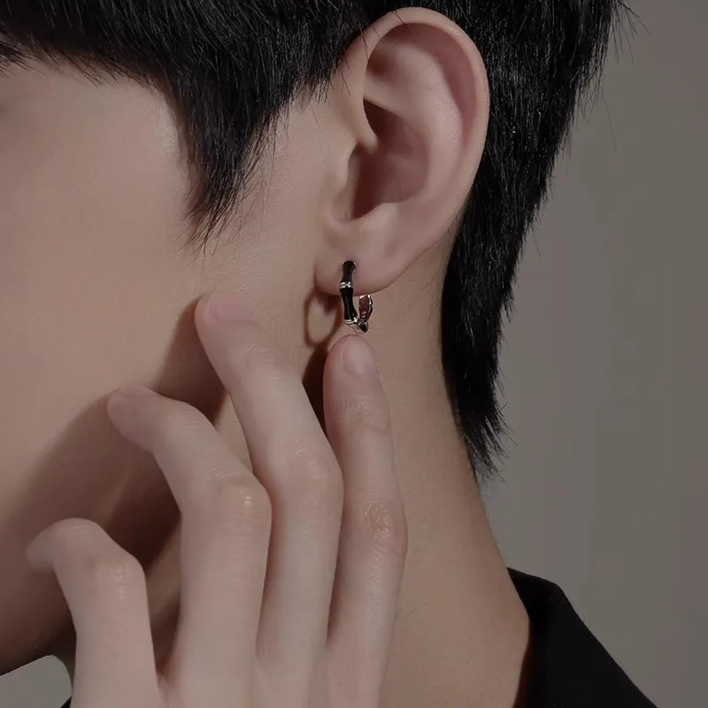 FOREVER MELODY S925 Silver Earrings Men's-6