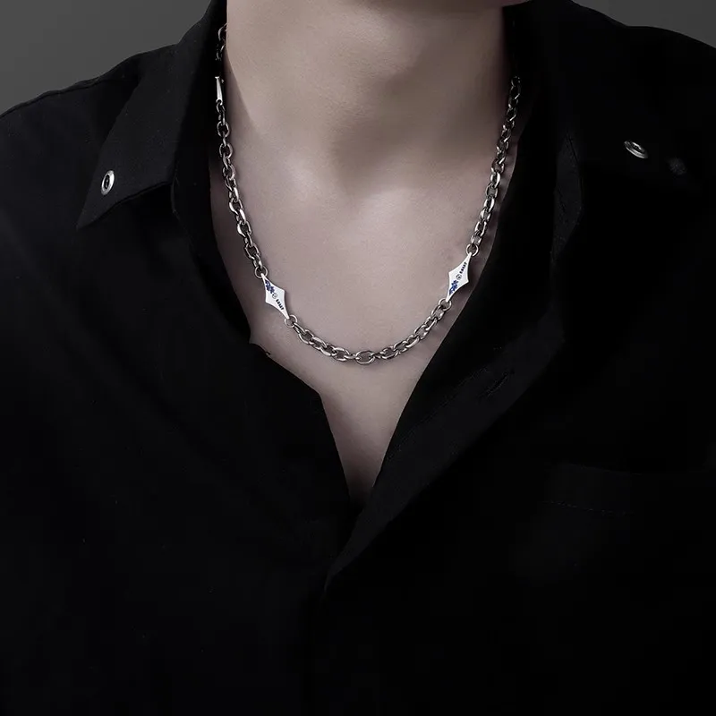 FOREVER MELODY Titanium Steel Necklaces Men's-1