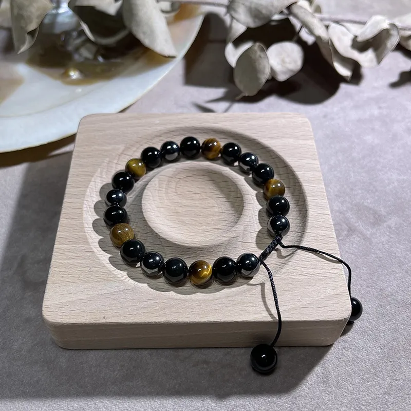 FOREVER MELODY Tiger's Eye Stone Bracelets Unisex-2