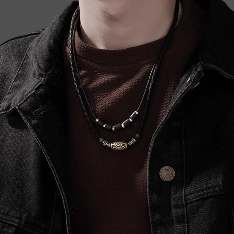 FOREVER MELODY Resin Necklaces Men's-2