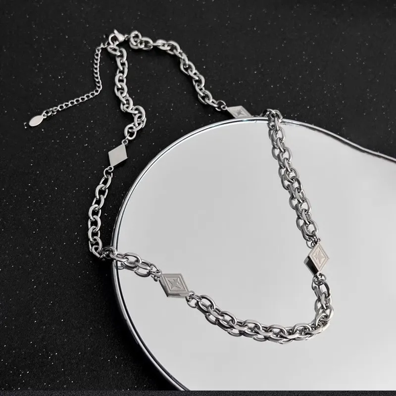 FOREVER MELODY Titanium Steel Necklaces Unisex-2
