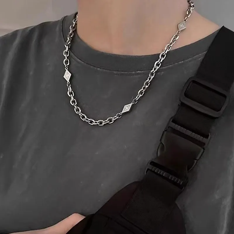 FOREVER MELODY Titanium Steel Necklaces Unisex-1