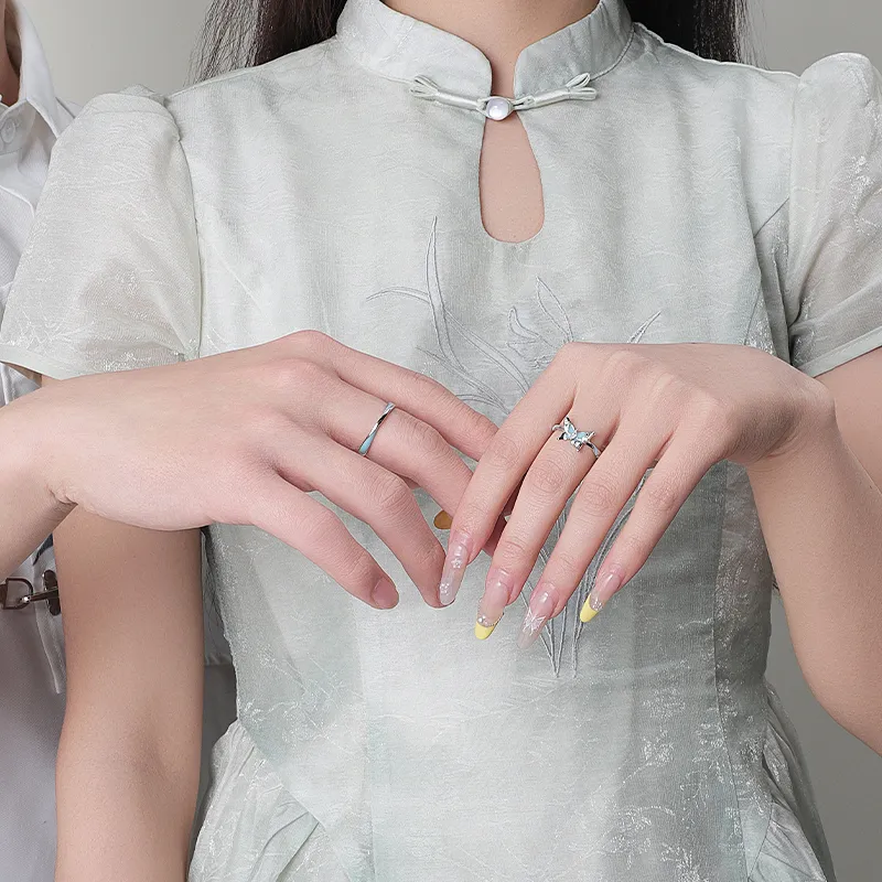 FOREVER MELODY Zircon Rings Unisex-1