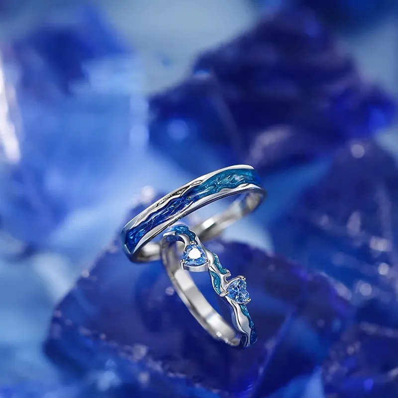 FOREVER MELODY 999 Fine Silver Rings Unisex-5