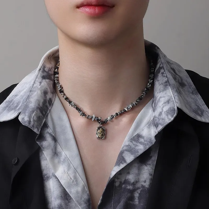 FOREVER MELODY Titanium Steel Necklaces Men's-6